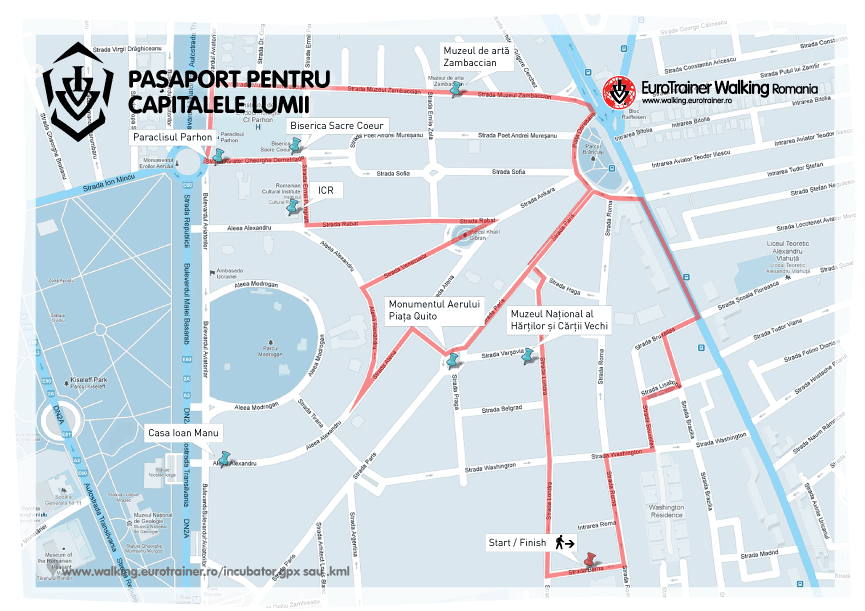 EuroTrainer Walking Map